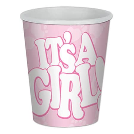 Its A Girl Beverage Cups, 12PK